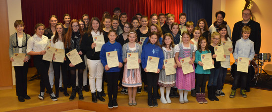 Bezirksentscheid des Kammermusikwettbewerbs „CONCERTINO“ vom 26. November 2017 in Wertingen