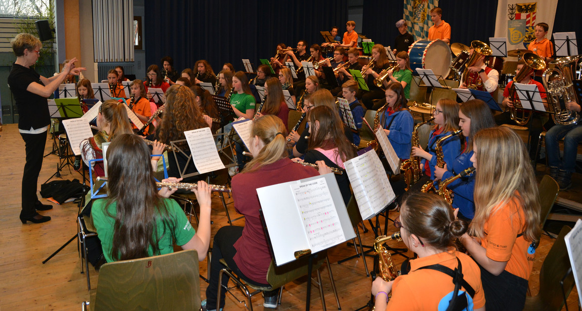 Das Abschlussorchester der Jungmusikerlehrgangswoche