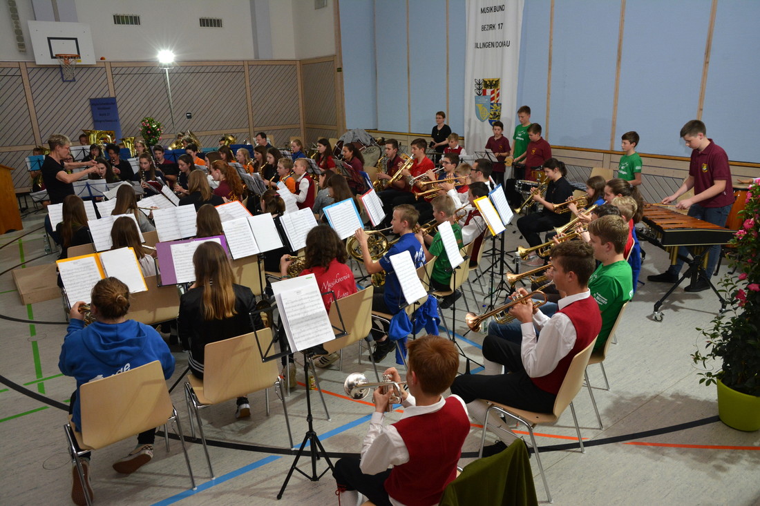 Das Abschlussorchester der Jungmusikerlehrgangswoche